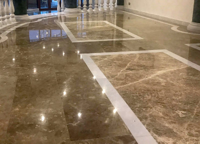 Полировка мраморного пола